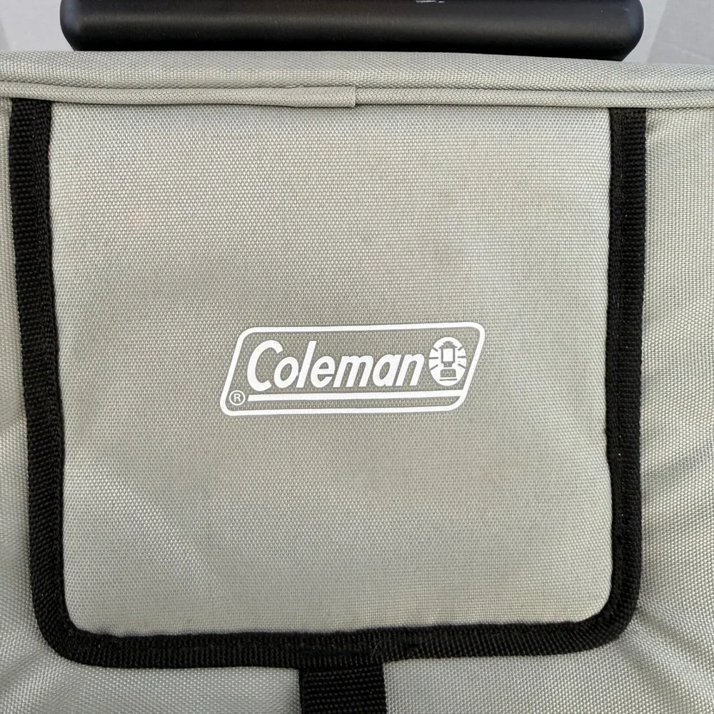 Coleman Pampered Chef Consultant Rolling Soft‎ Cooler Grey Insulated Wheels